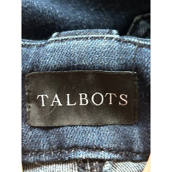 Talbots High Waist Wide Leg Trouser Jeans Dark Denim Pants Womens 16 W Wide - Picture 7 of 12